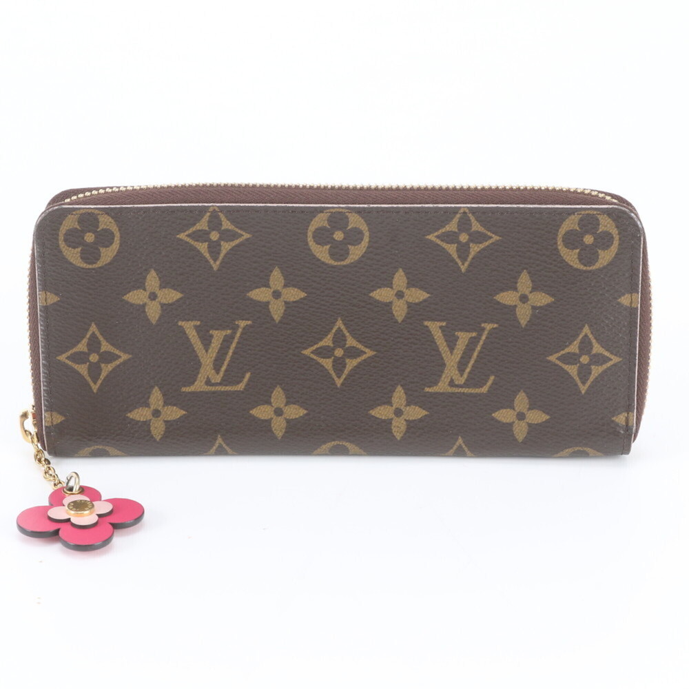 Louis Vuitton Monogram Portefeuille Clemence M68314 Leather Long Wallet for W...